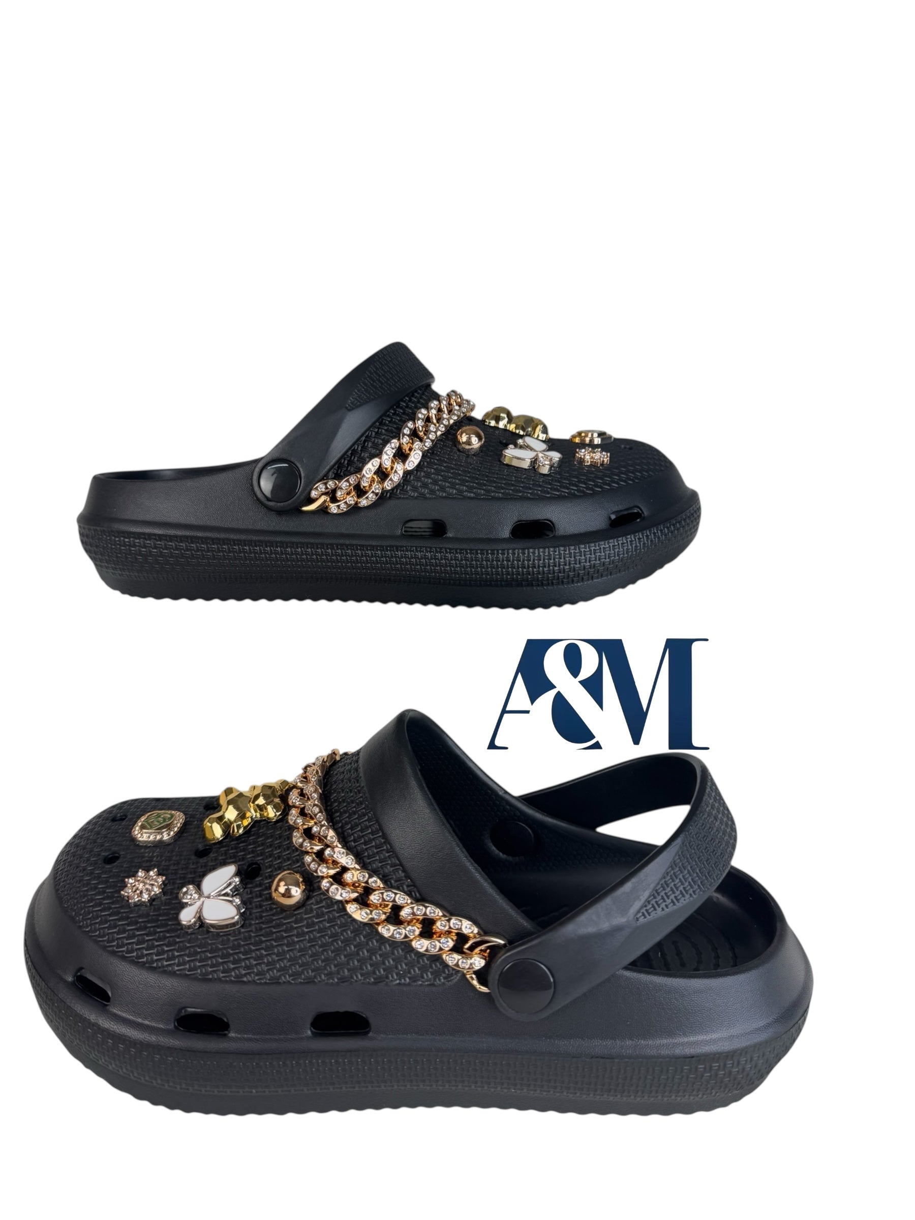 Women jewellery embellished clogs comfortable clogs