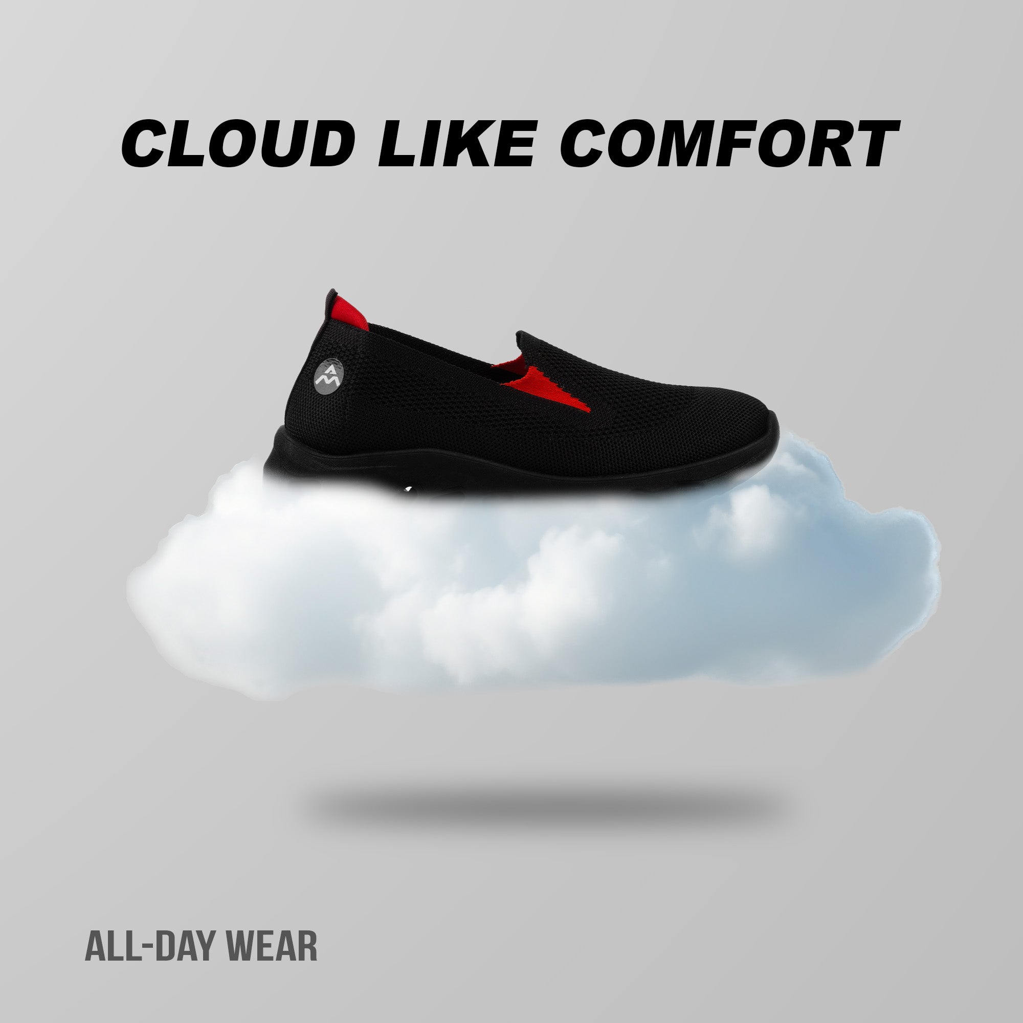 A&M Women's Memory Foam Slip On Walking Running Trainers Lightweight Comfortable Shoes (style 2)