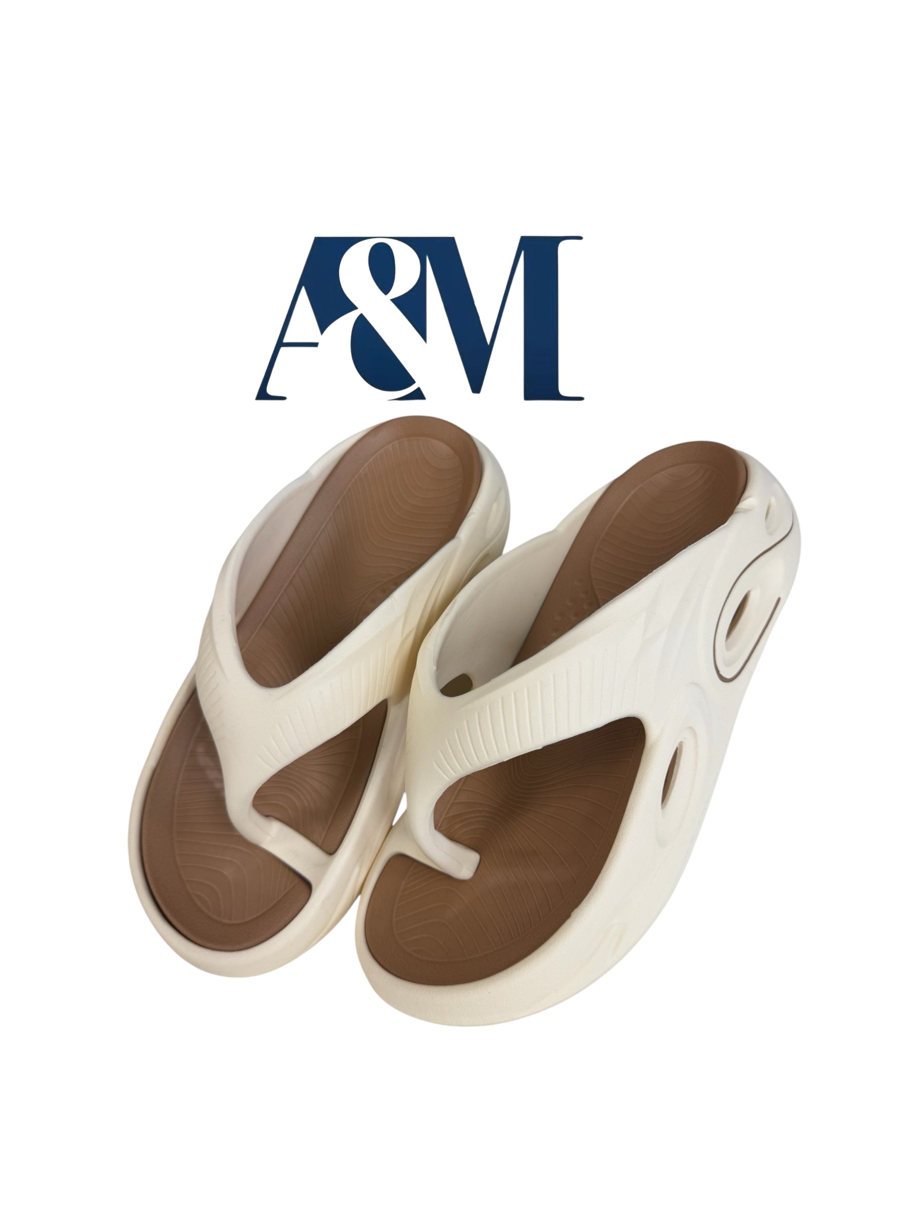 A&M Comfort Fit Unisex Cloud flipflop slippers - Cloud Foam Comfortable Slippers in Black Beige & black/Green Options